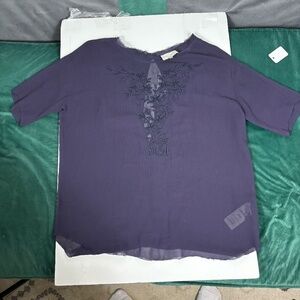 Aritzia eggplant purple shirt . see through never worn